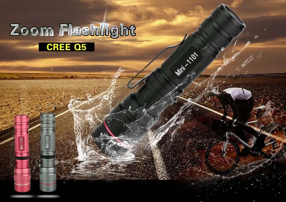 ZOOM СВЕТОДИОДНЫЙ фонарик Q5 энергосберегающие фонари Linternas Lampe Torche 14500/AA светодиодный Fanarik для пеших прогулок или кемпинга