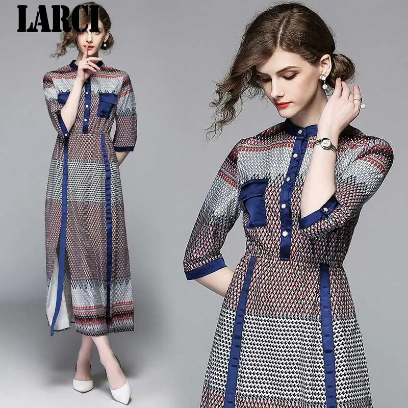 LARCI 2018 модные женские туфли длинное платье взлетно посадочной полосы Винтаж