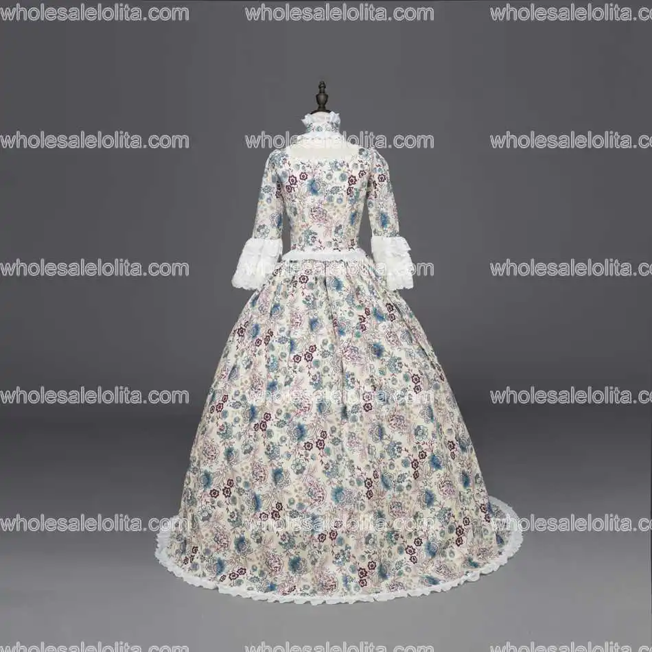 Бальное платье эпохи Возрождения принцессы Цветочное одежда для