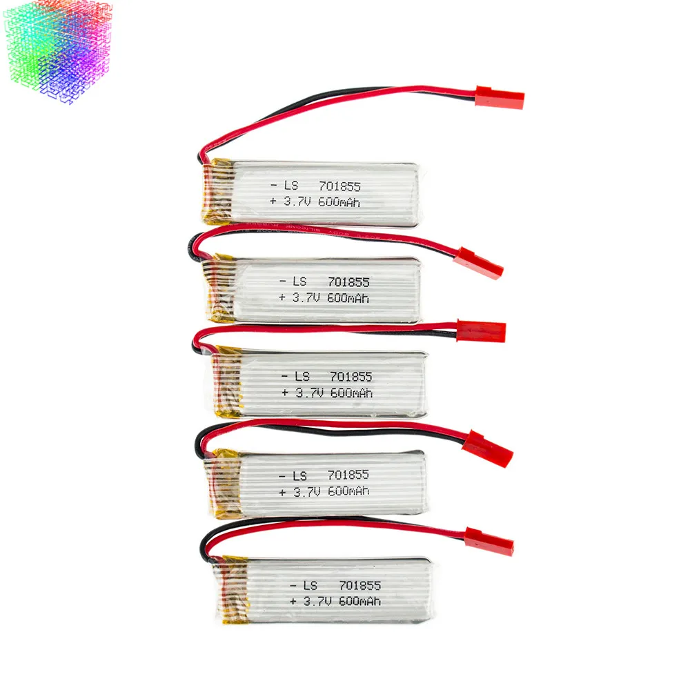5 шт. Lipo 3 7 в 600 мАч аккумулятор и зарядное устройство для UDI u817 u817a u817c u818a syma s032