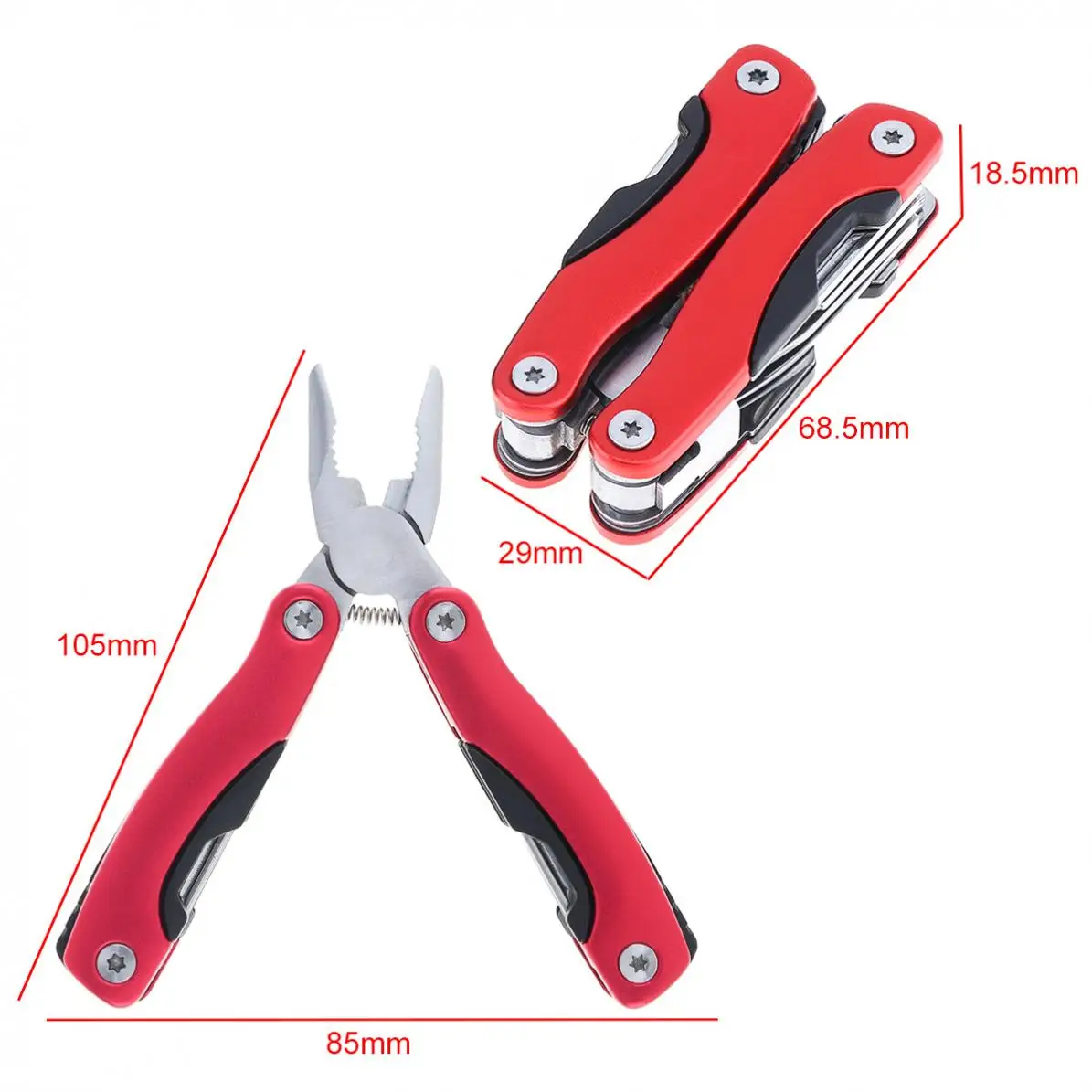 Mini Multifunction Accessories External-type Pliers Tool with Hand Polished Surface Treatment and Nylon Bag for Camping Outdoors |