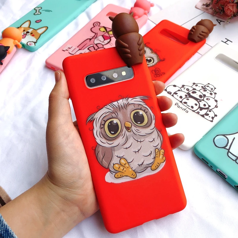 10 S8 S9 S10 плюс чехол Etui samsung Galaxy S10 S10E чехол 3D Kawaii силиконовый чехол для Coque samsung S8 S9 S10 плюс S7 Edge чехол - Цвет: 10