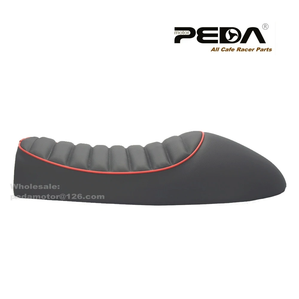 A1 Universal Cafe Racer seat CG Hump Stitching Retro Vintage Motorcycle Saddle Asiento Sitz Siege Selle Silla Sedile Red Thread |