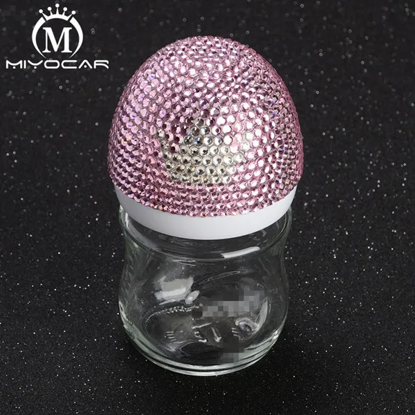 bottle 120ml MIYOCAR bling princess набор, ручная работа, безопасная детская расческа, блестящая розовая соска и блестящая детская бутылочка, подарок для душа - Цвет: bottle 120ml