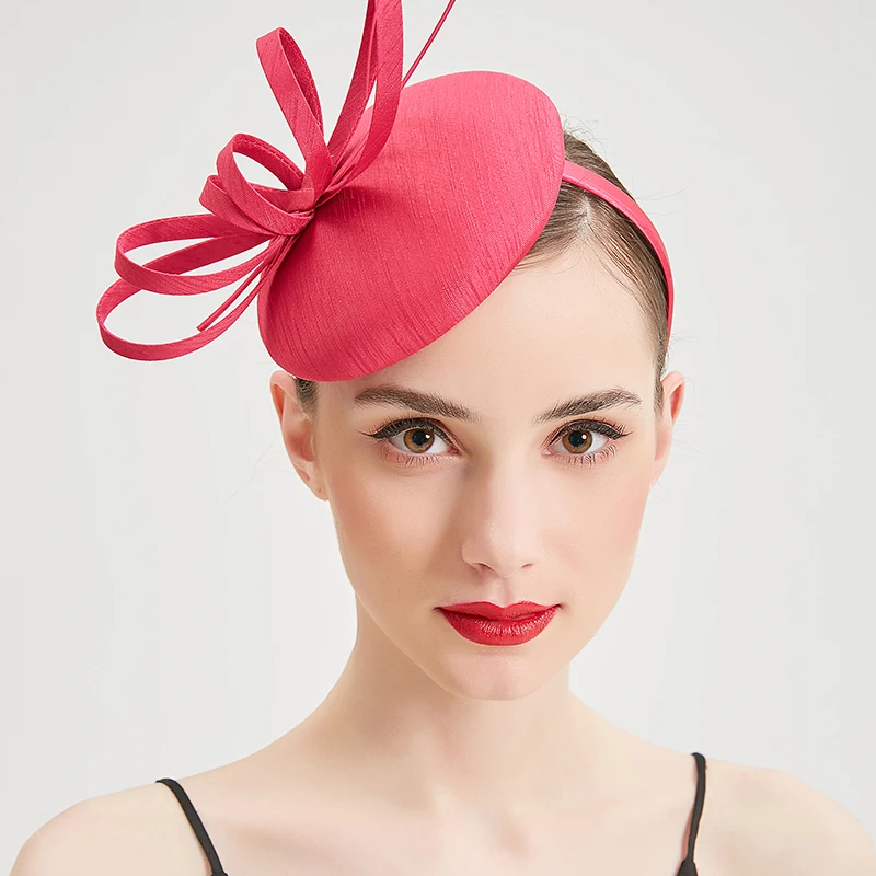 Новая модная элегантная шляпа Shantung Pillbox Чародейка Fedora шляпы с тканевой вихревой