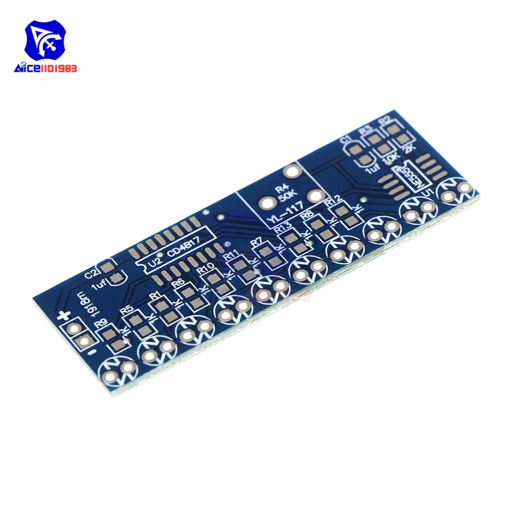 Diymore NE555 CD4017 драйвер водяная лампа DIY Kit электронная схема сброса воды светильник