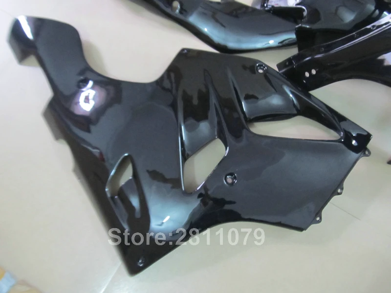 Aftermarket части тела обтекатель комплект для kawasaki Ninja ZX6R 94 95 96 97 глянцевый черный