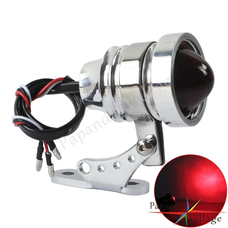 

Polish Motorcycle Red LED Rear Taillight Tail Brake Stop Light Custom Project Lamp for Harley Chopper Bobber Cafe Racer