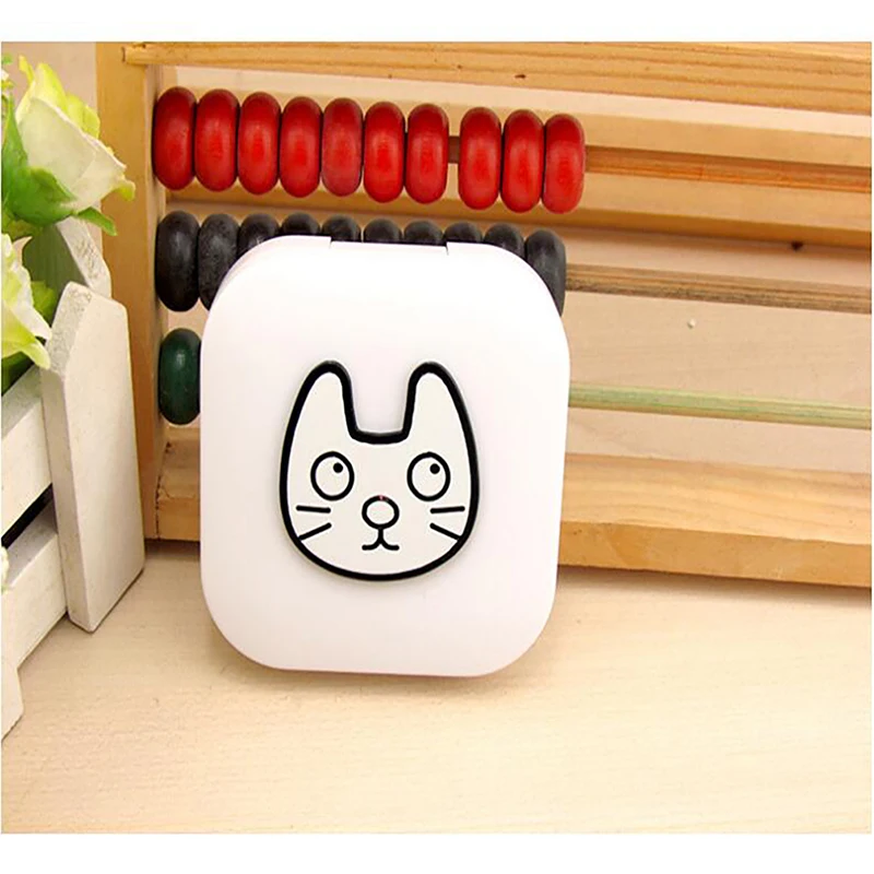 2019 Новый портативный контейнер для контактных линз черный и белый остроумие