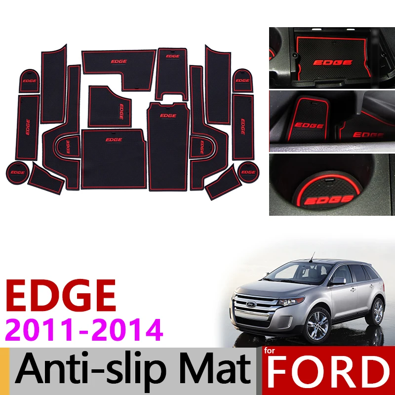 Противоскользящий коврик с прорезями для ворот резиновые подставки Ford EDGE 2011-2014