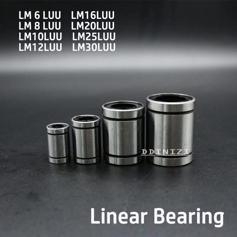 12 шт./лот LM8UU LM10UU LM12UU LM16UU LM20UU LM8LUU линейная втулка 8 мм ЧПУ линейные подшипники для
