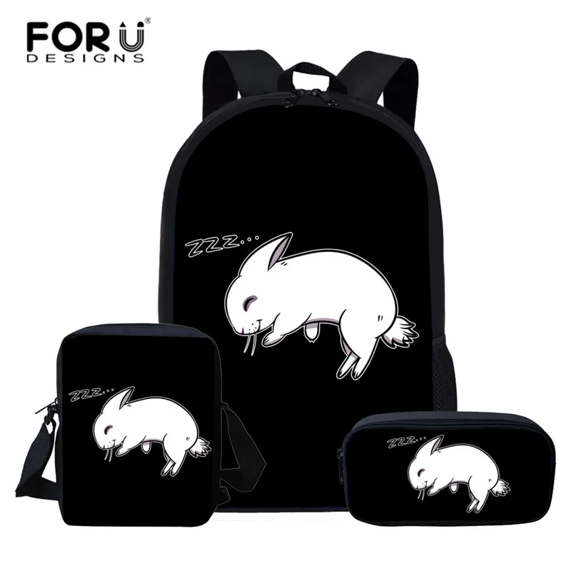 

Детский рюкзак с кроликом FORUDESIGNS, школьные ранцы для детей, школьные ранцы для девочек