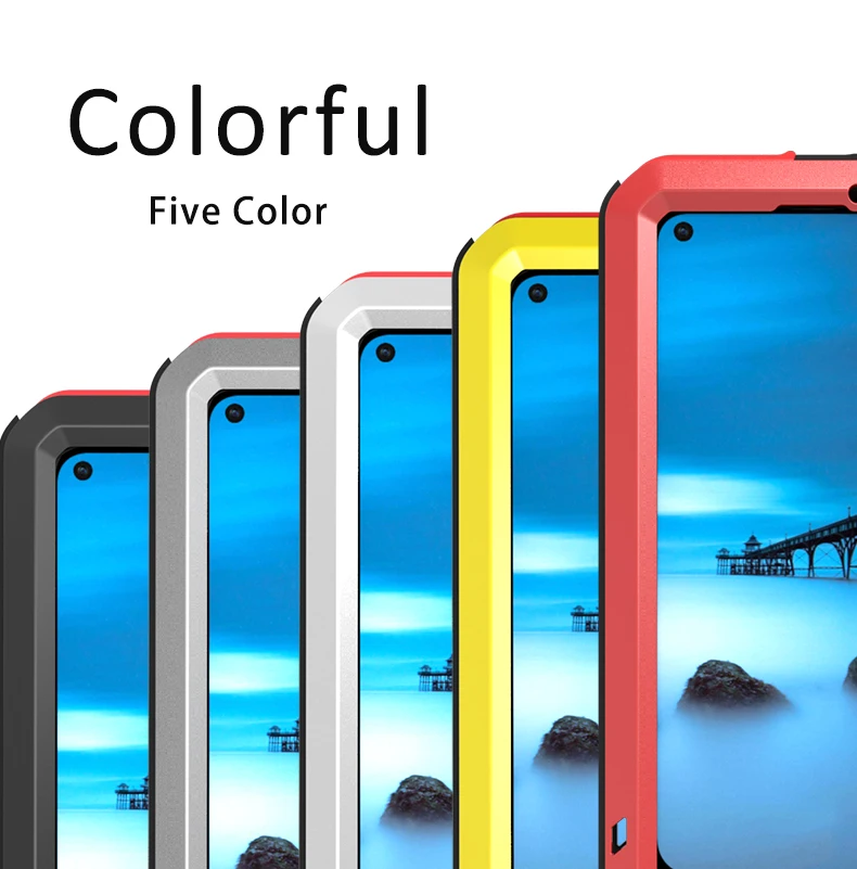 Gorilla glass film gift) LOVE MEI металлический водонепроницаемый чехол для Huawei P30 Lite 6 15
