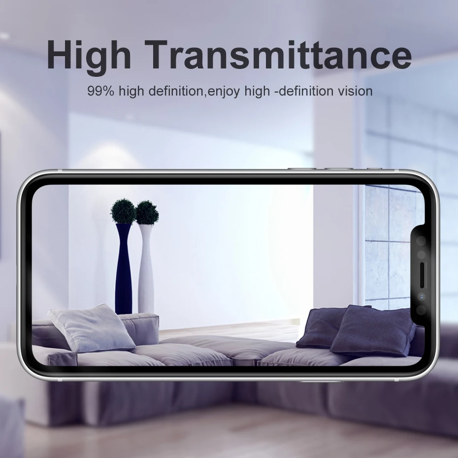 Для iPhone X XS XR Max анти шпион полное закаленное стекло 3D пленка протектор экрана