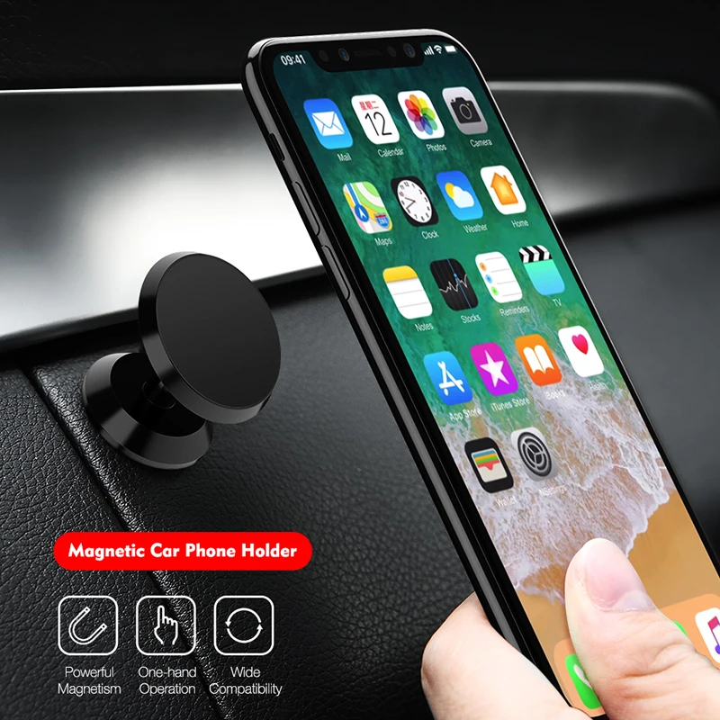 Автомобиль магнитный держатель для мобильного телефона iphone X 8/7 samsung S9 Xiaomi