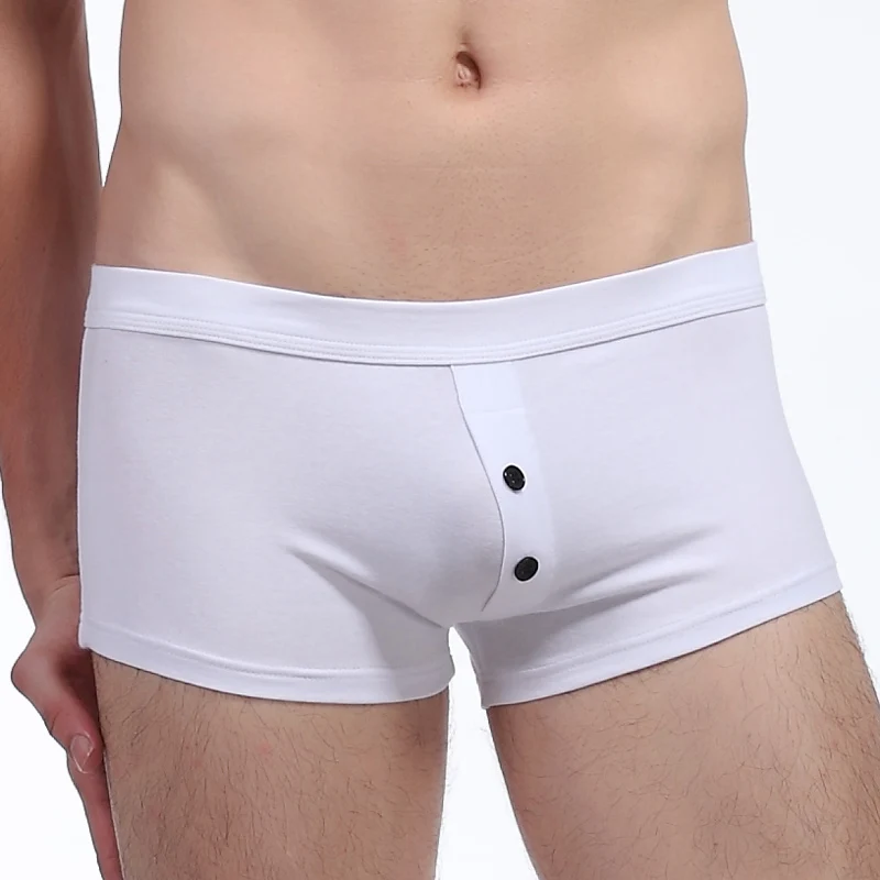 WJ Брендовые мужские боксеры хлопок шорты сексуальное комфортное нижнее белье