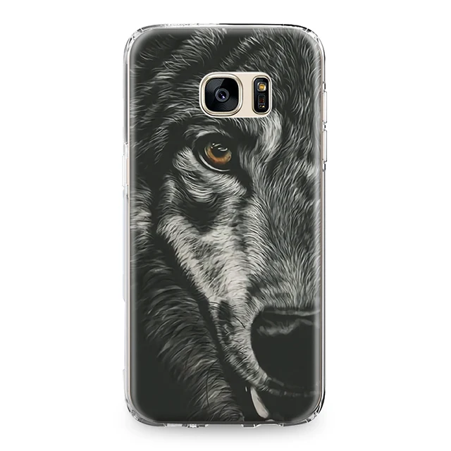 1632 Волк собака Телефонные Чехлы для Samsung Galaxy S4 S5 мини S6 S7 Edge Plus S8 Note 4 5 Grand Prime силикон ТПУ чехол для телефона Para Coque - Цвет: 1632