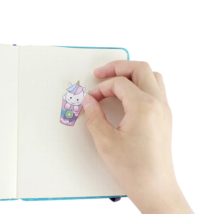 1 лист милые наклейки с единорогом Kawaii клейкие канцелярские наклейки милые наклейки для детей декоративные дневники принадлежности для скрапбукинга