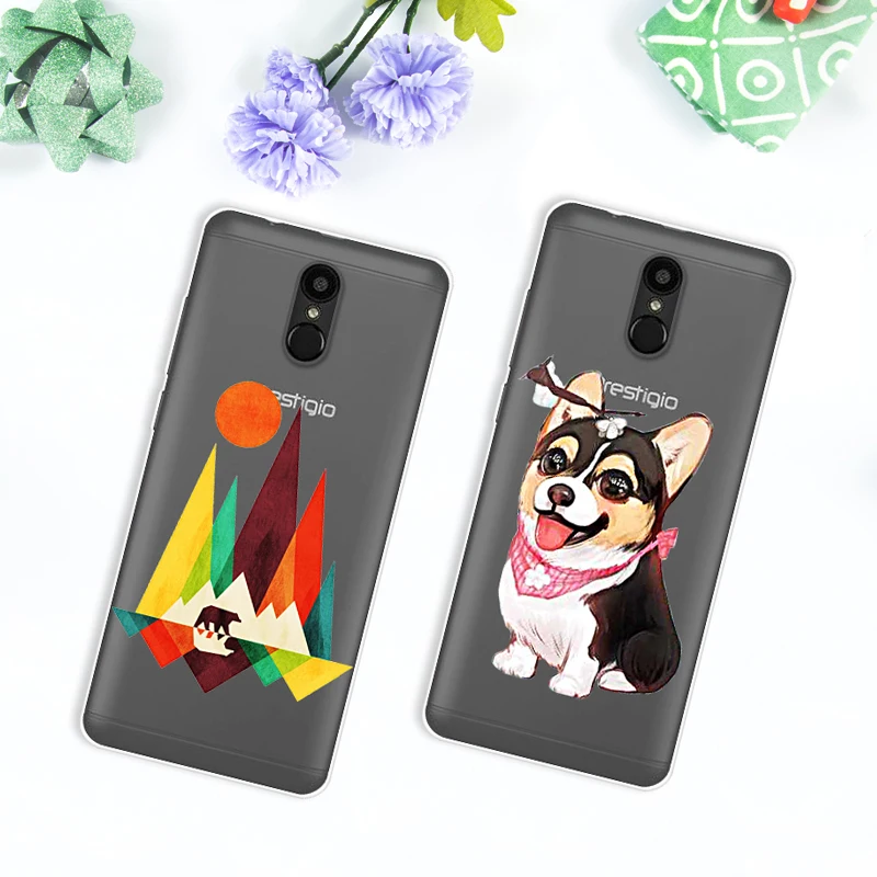 Case For Prestigio Muze E7 Lte 5.5 Transparent Printing Drawing Silicone Phone Cover PSP7512DUO |