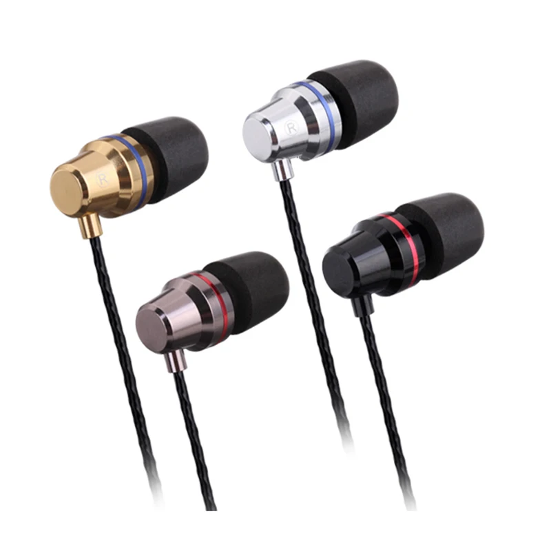 Shengtena In Ear Bass Наушники металлические музыкальные стерео проводные наушники с