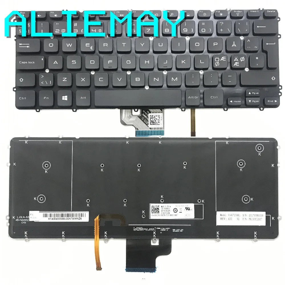 Совершенно новая Оригинальная клавиатура с подсветкой для DELL XPS15 9530 PRECISION M3800 3800