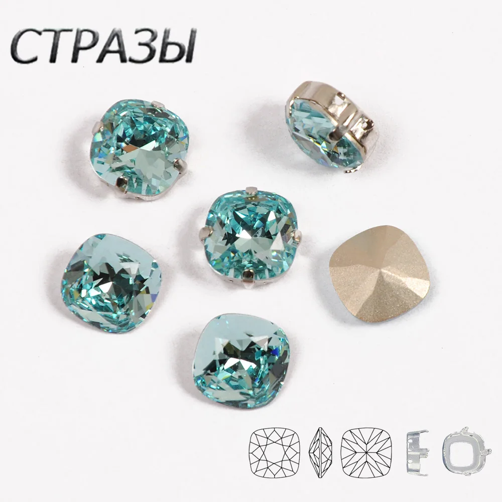 4470 Стразы для нарезки подушки с серебряными и золотыми крапанами пришивные