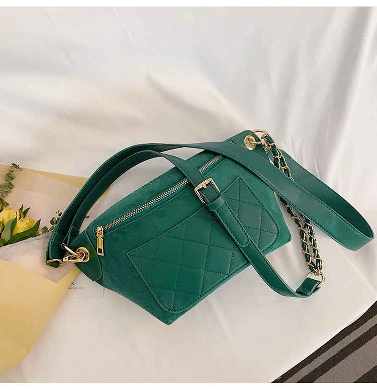 green BXX Sac/ модные роскошные сумки женские дизайнерские Джокер простые ромбические цепи Грудь пакет плечо сумка через плечо ZD386 - Цвет: green