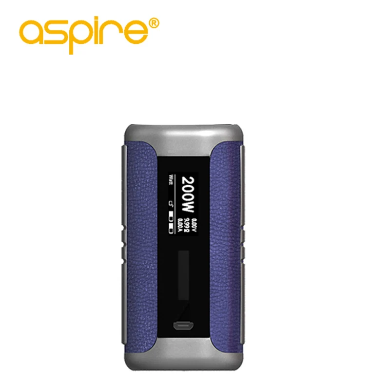 blue Электронная сигарета Aspire Speeder Mod 200 Вт Выход 510 Vape устройство Поддержка TC VV VW TCR CPS режимы Питание от 2 шт 18650 батареи - Цвет: blue