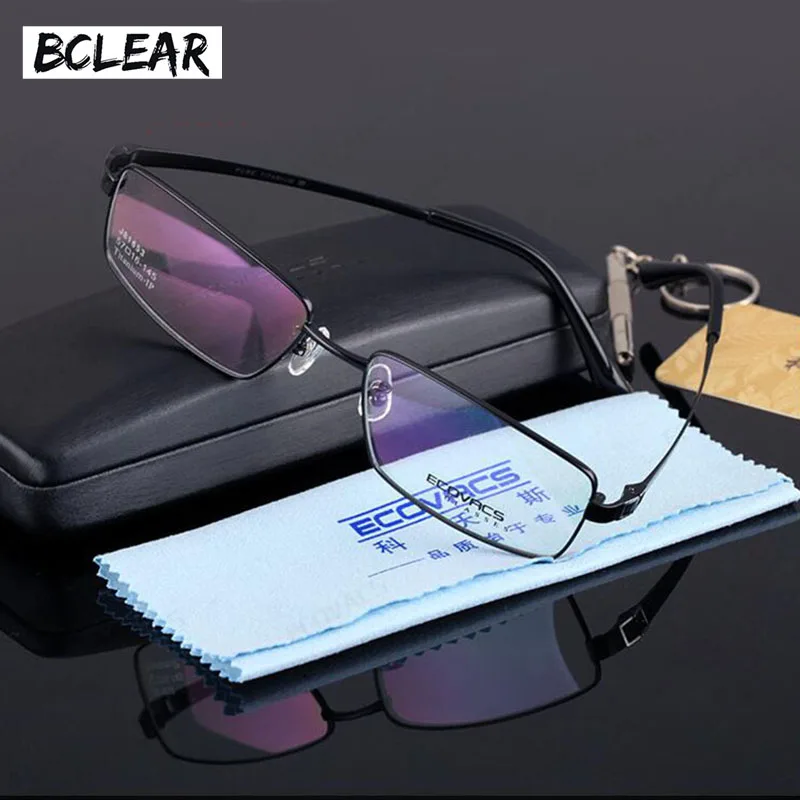 BCLEAR полная оправа очки для близорукости деловые мужские ульсветильник титановые