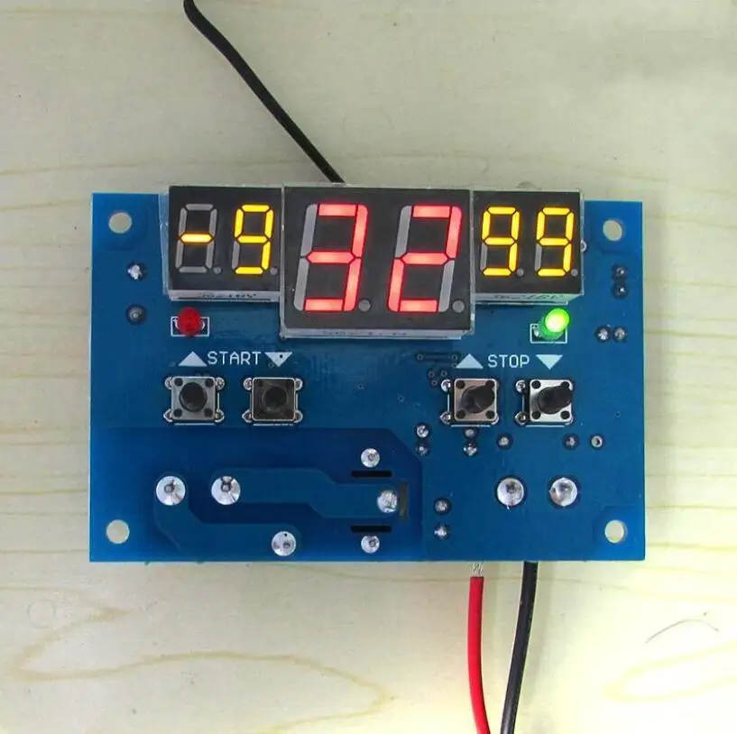 12V цифровой светодиодный регулятор температуры 10A термостат переключатель|digital led
