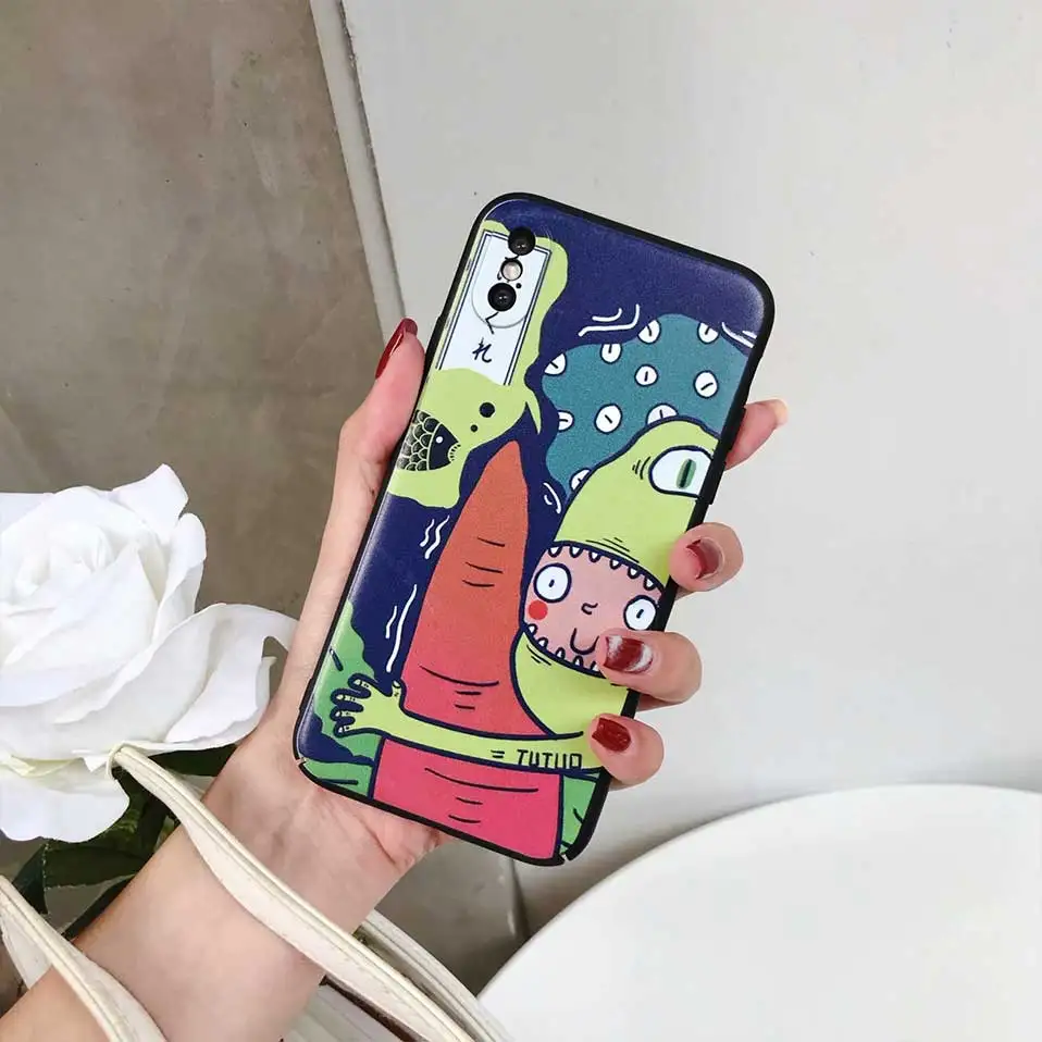 Cartoon personality Back Cases For iPhone 6 6S 7 8 Plus Phone Case X Funda Covers 6s Capa |