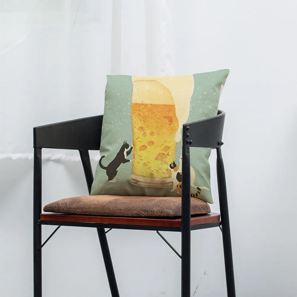 1 шт. декоративный чехол для подушки в виде кошки|Наволочки| |