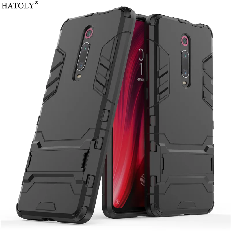 

For Cover Xiaomi Mi 9T Case Shockproof Armor Hard Cover For Xiaomi Mi9T Silicone Stand Phone Bumper Case For Xiaomi Mi 9 T Cover