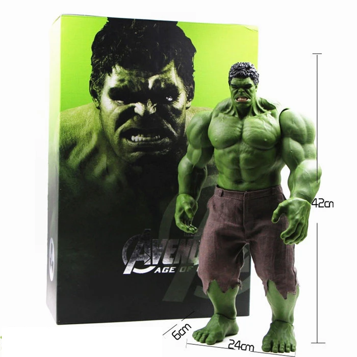 

Hot Incredible Big Guy Hulkbuster 42CM PVC Toys Action Figure Smash
