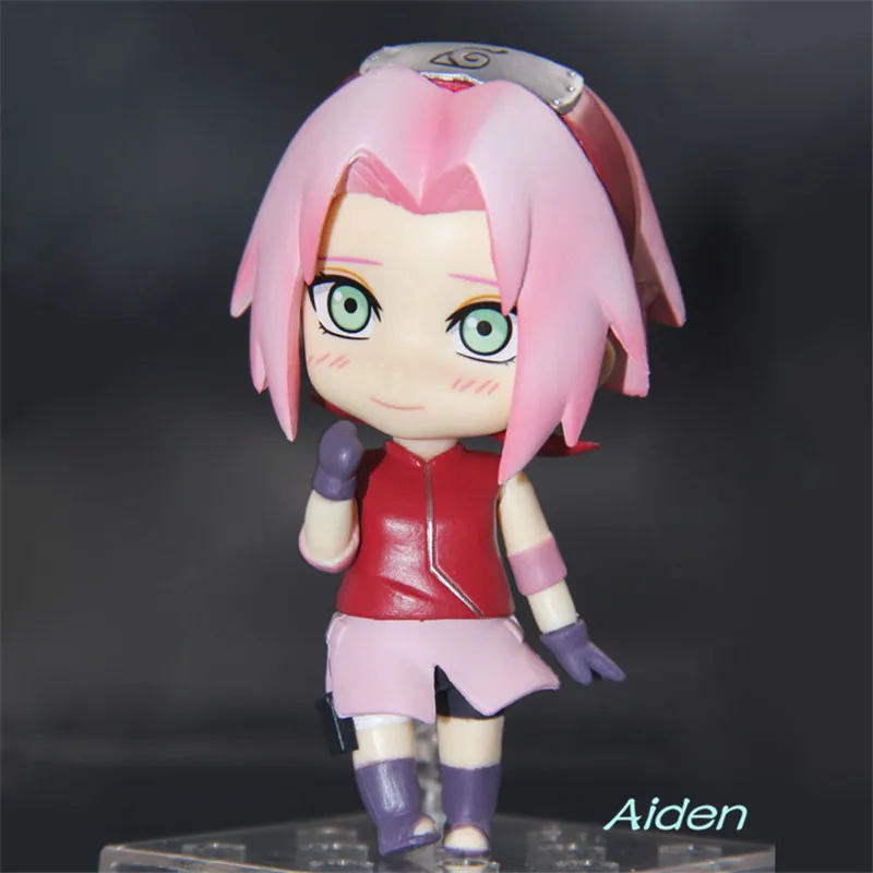 4&quotNendoroid Naruto Haruno Sakura #833 Hatake Kakashi Uzumaki Tsunade PVC Action Figure Collectible Model Toy BOX 10CM L587 | Игрушки и