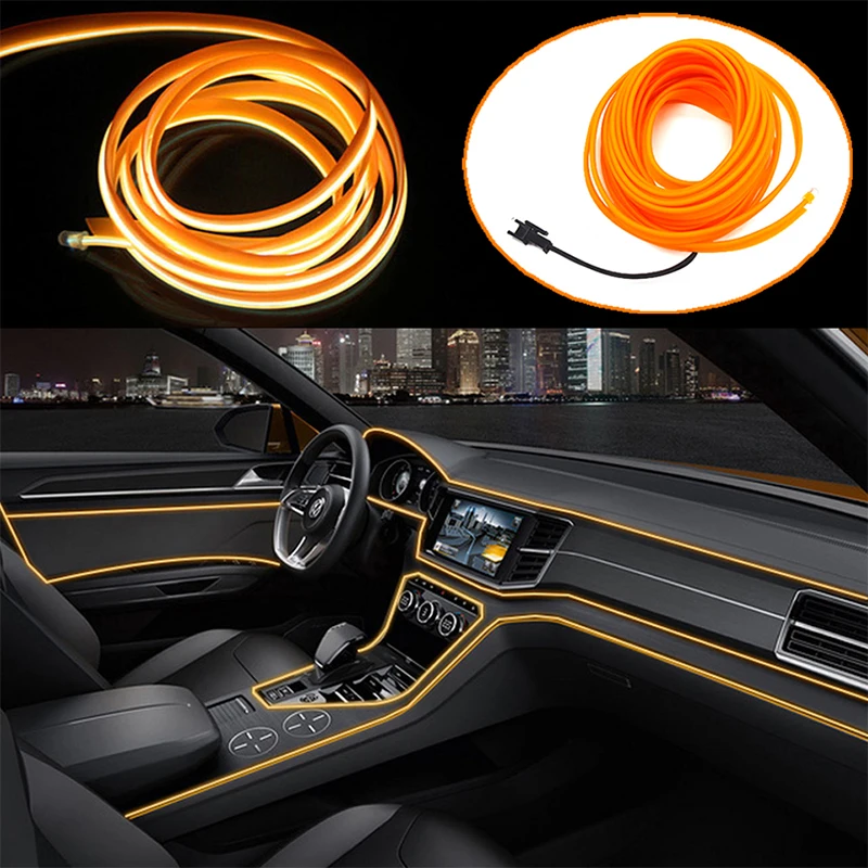 LENTAI 1 набор Автомобильный светодиодный Атмосфера Огни украшения лампа полосы для