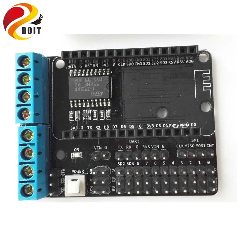 Системный блок управления DOIT RC для робота танка шасси автомобиля от ESP8266 комплект