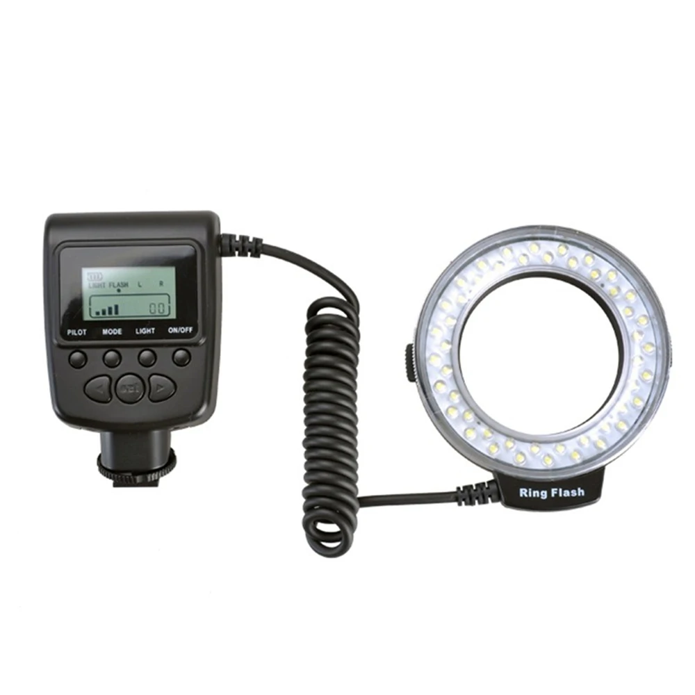 YIXIANG 48 макро светодиодная Кольцевая вспышка RF550D для Nikon Canon DSLR камеры|for dslr|for canondslr