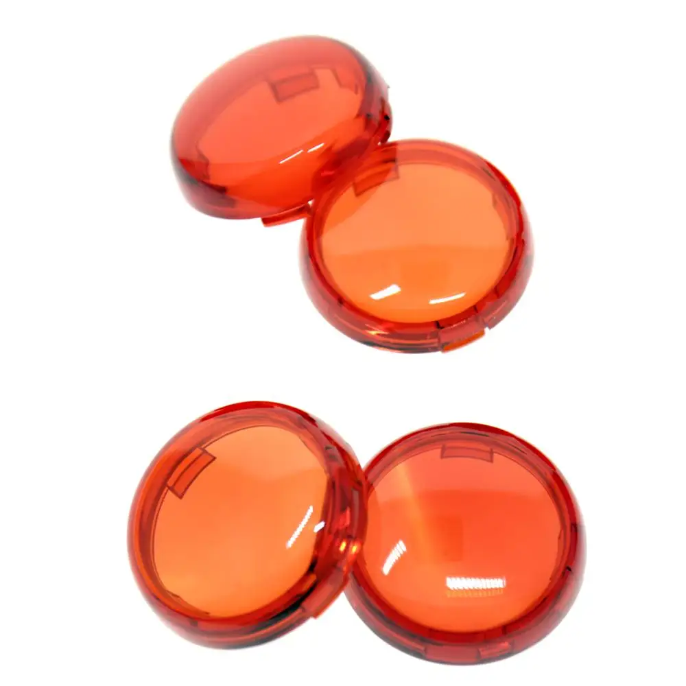 4PCS Крышки линзы указателей поворота для Harley Sportster 883 1200 Touring Road King Dyna Heritage Softail.