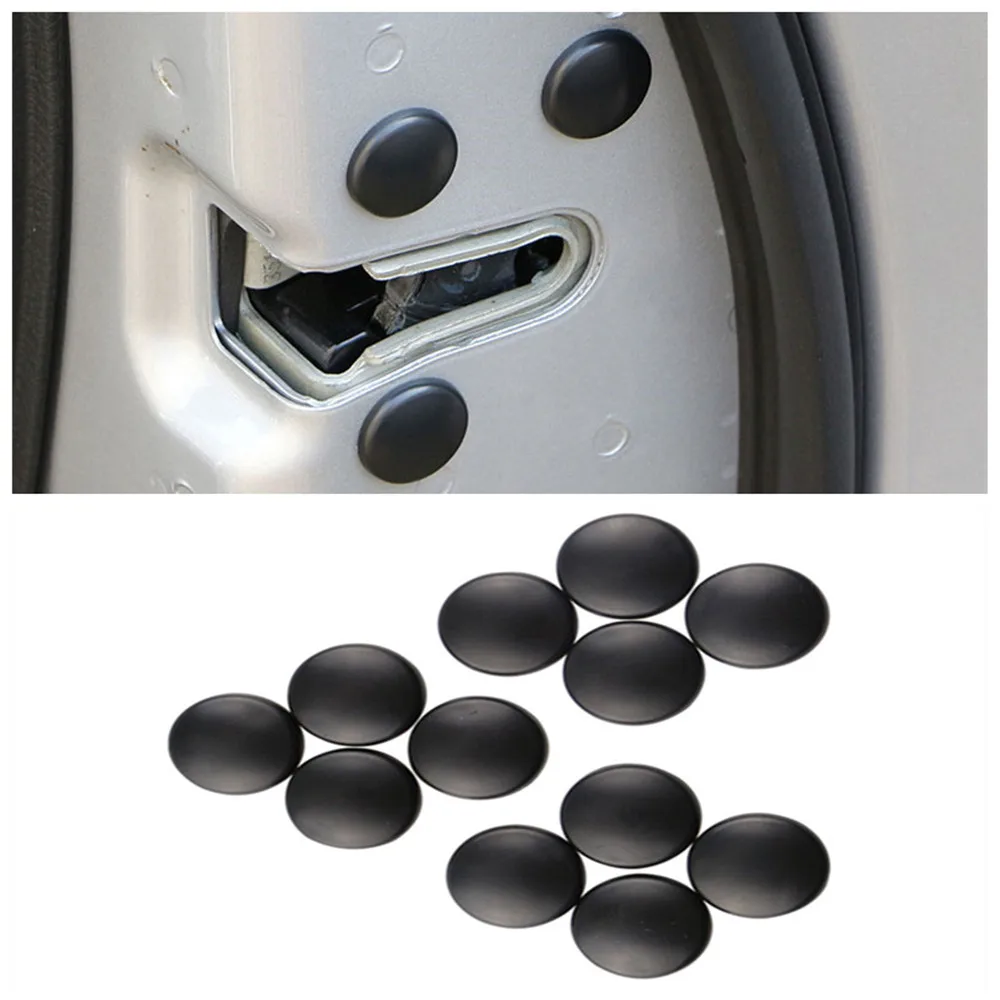 JameoAuto 12pcs Car Door Lock Screw Protector Cover for Nissan Teana X-Trail Qashqai Livina Tiida Sunny March Murano Geniss Juke