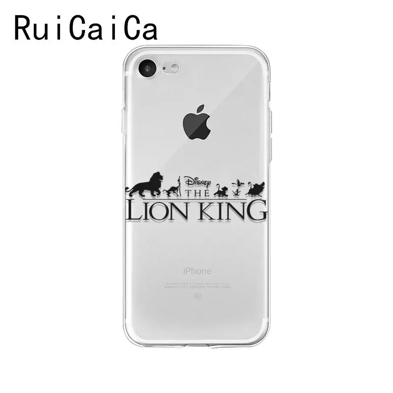 Ruicaica Lion King Simba мультяшный Модный Новый чехол для телефона Fundas iPhone 8 7 6 6S Plus X XS MAX 5 5S SE