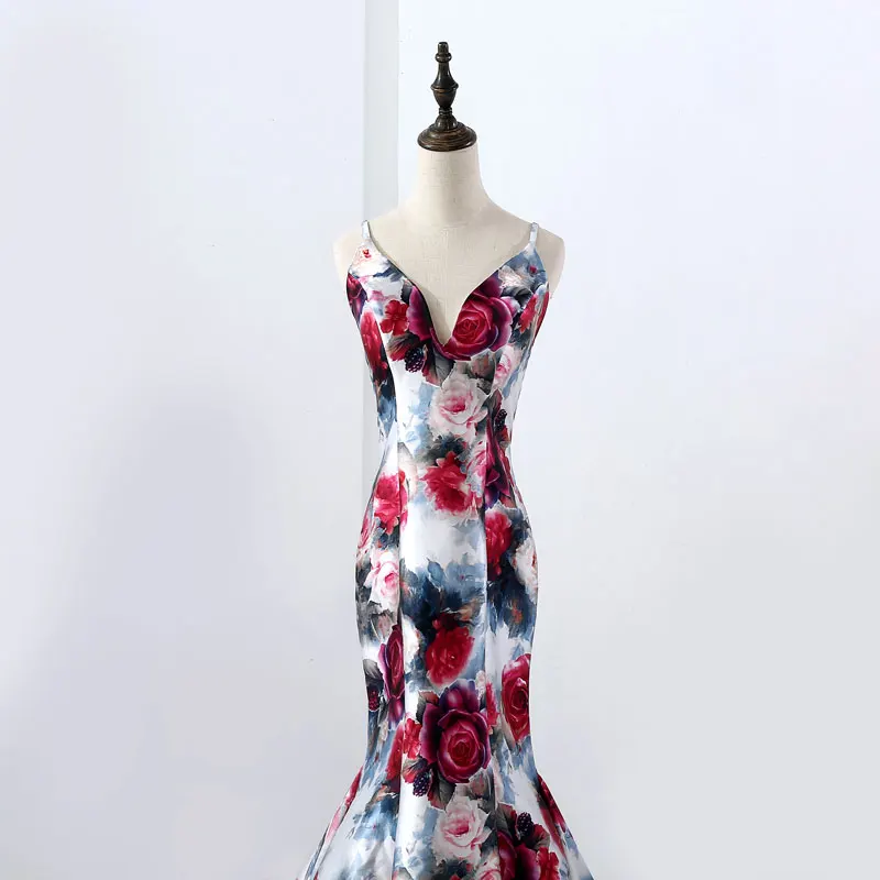 FADISTEE, Новое поступление, элегантные вечерние платья, Vestido de Festa, платье, роскошное, с рисунком, атласное, платье для выпускного вечера