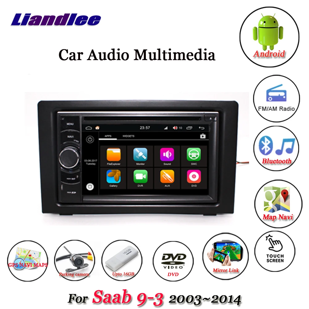 Liandlee автомобильная система Android 8,0 для Saab 9-3 2003~ радио dvd-плеер рамка USB gps Navi Карта Навигация HD экран мультимедиа