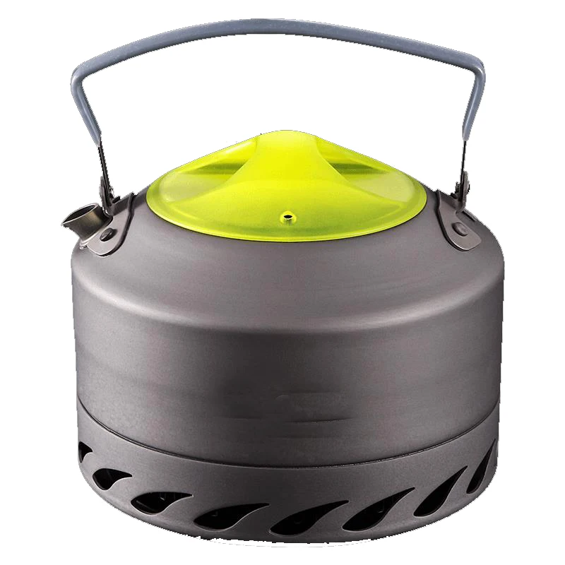 

0.9L portable ultralight outdoor hiking camping survival kettle teapot coffee pot alumina preheat ring kettle weight 200g