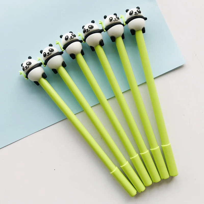 

2PCS Kawaii Giant Panda Doll Gel Pen School Office Supply Rollerball Pen Writing Stationery