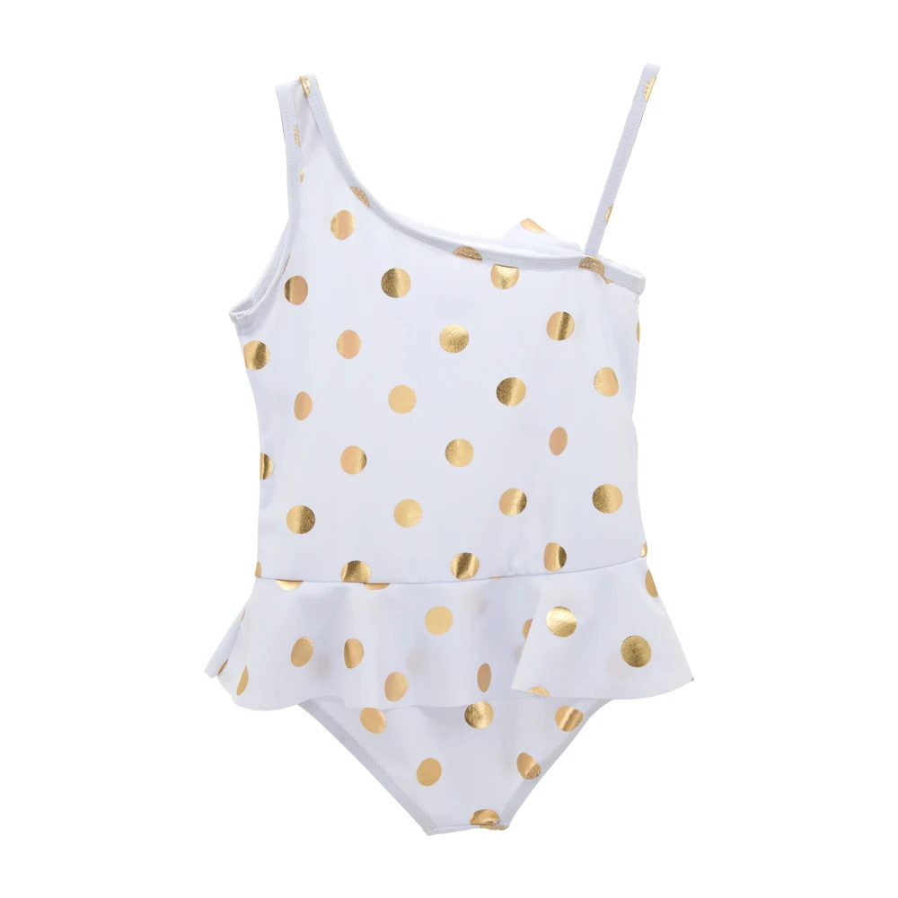 Детский слитный купальник KAVKAS 2019 для новорожденных девочек бикини с бантом