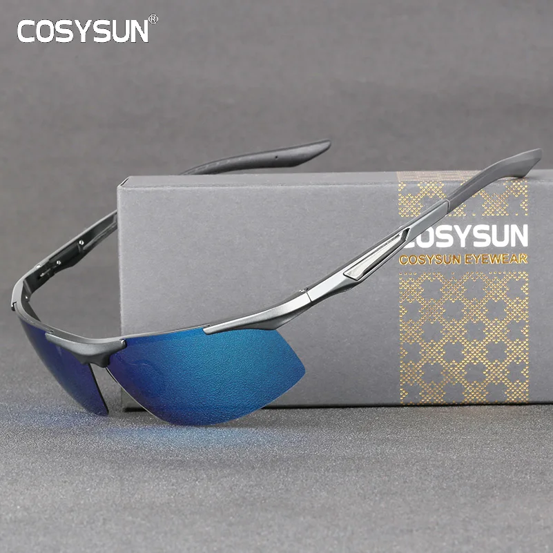 Солнцезащитные очки COSYSUN Мужские поляризационные зеркальные солнечные