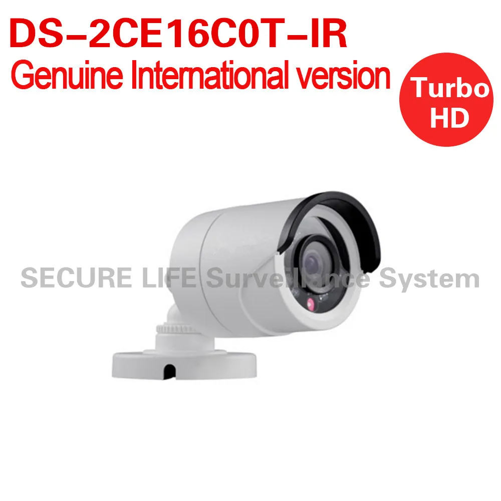 Бесплатная доставка английская версия ds-2ce16c0t-ir 1mp HD720P пуля Turbo HD TVI камеры 20 м ИК