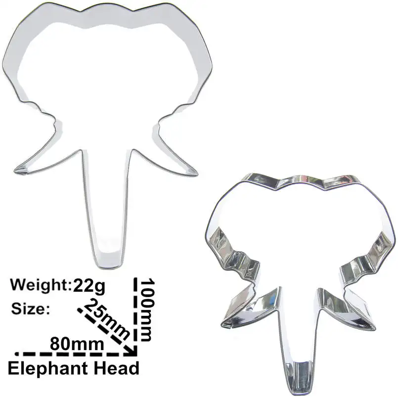 Форма головы слона 2 ШТ формочки для резки печенья инструменты выпечки украшения