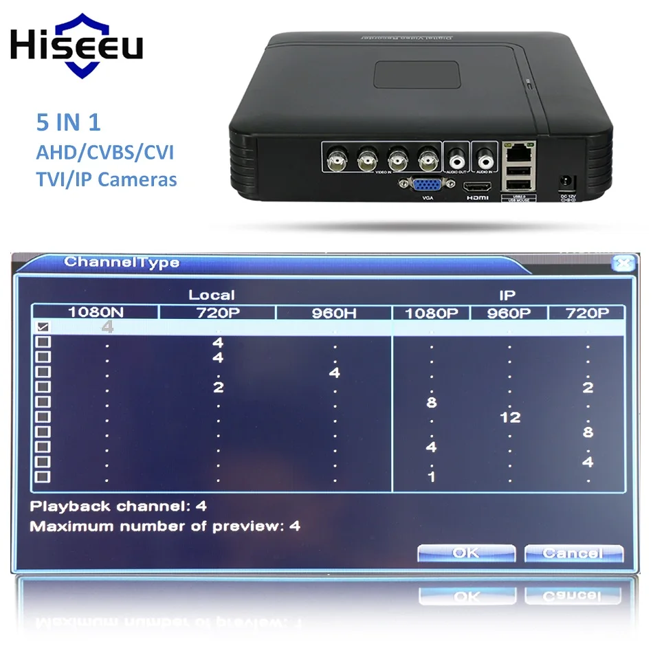 AHD система видеонаблюдения 1080P камера 4CH рекордер 1080N 2 шт 2MP безопасности комплект